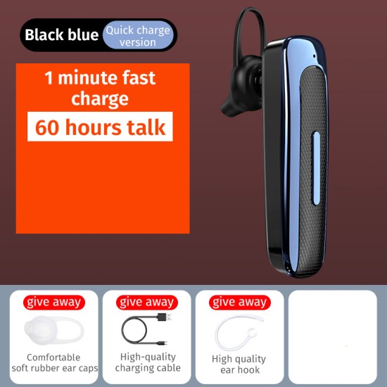 E03 Smart Wireless  In-ear  Earphones Mobile Phone Universal Driving Business Mini Bluetooth Headset Black red