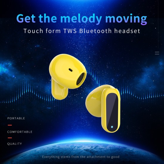 E60 Wireless Bluetooth Headphones Running Sports Music Earphones with Microphone for Android IOS Off-white