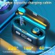 F9-43 Bluetooth V5.1 Headset 9d Stereo Waterproof Wireless Bluetooth Headphone black