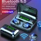 F9 Tws Wireless Bluetooth Earphones Digital Display Waterproof Sports Music Earbuds for Huawei iPhone Xiaomi Black