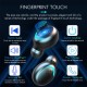 F9 Wireless Headphones Bluetooth Headset Waterproof Tws Music Sports Earbuds for Huawei Iphone Xiaomi F9-5c White