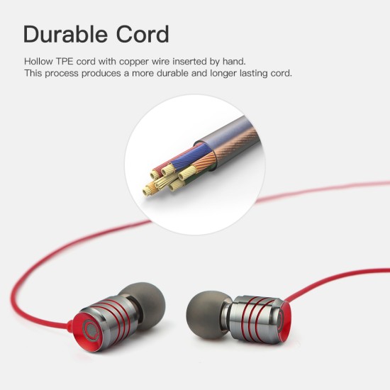 Fashion Full Metal Earphone In-Ear Stereo Bass Headphones