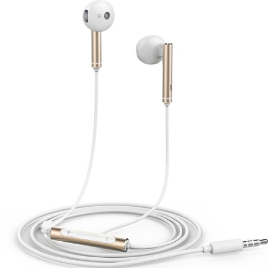 For HUAWEI P7 P8 P9 Lite P10 Plus Honor 5X 6X Mate 7 8 9 Huawei Honor AM116 Earphone Metal With Mic Volume Control  Gold