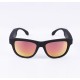 G1 Bone Conduction Music Playing Headset Polarized Glasses Sunglasses Black Frame Red Lenses