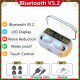 G28 Wireless Bluetooth-compatible  Earphones Screen Display Intelligent Noise Reduction Automatic Pairing Tws 5.2 In-ear Headset black