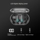 G37 Tws Dual Ear Headset Bluetooth  Wireless Touch Control Ear Hook Digital Display Sport Headphones Black