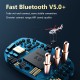 G5S Plastic TWS Bluetooth 5.0 Headset Touch Button Micro USB HD Calls Earphone white