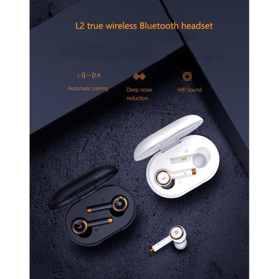 Game L2 Bluetooth-compatible  Headset In-ear Stereo Noise Reduction Long Battery Life Wireless Sports Headphones Earphones black