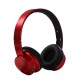 Head-mounted Foldable Plug In Card Heavy Bass Stereo Bluetooth Headset platinum