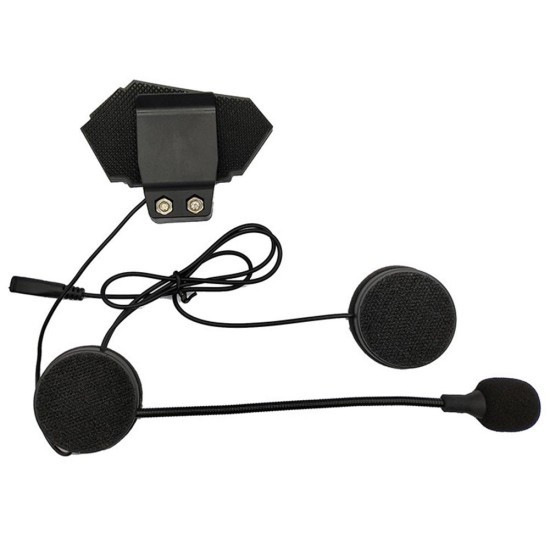 Helmet Headphone Bluetooth Motorcycle Headset 4.1+EDR CSR8635 Bluetooth Intercom Motor Bike Earphone black