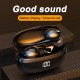 Hkt-6 Bluetooth-compatible 5.0 Earphones Wireless 9d Stereo Earbuds Waterproof For Universal Phone Headset Sports Mini In-ear Earbuds black