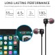 In-ear Wire-controlled Stereo Metal Magnetic Absorption Earphone Black silver