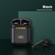 J18 X1 Wireless  Headset With Digital Display Bluetooth-compatible Tws Intelligent Noise Reduction Touch-control Sports Headphones X1 green