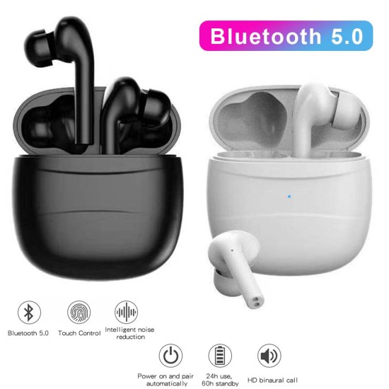 J3 TWS Bluetooth Earphone Wireless Sport Earbuds BT 5.0 In-Ear Headset Ultra-low Power Consumption Sweatproof Design black