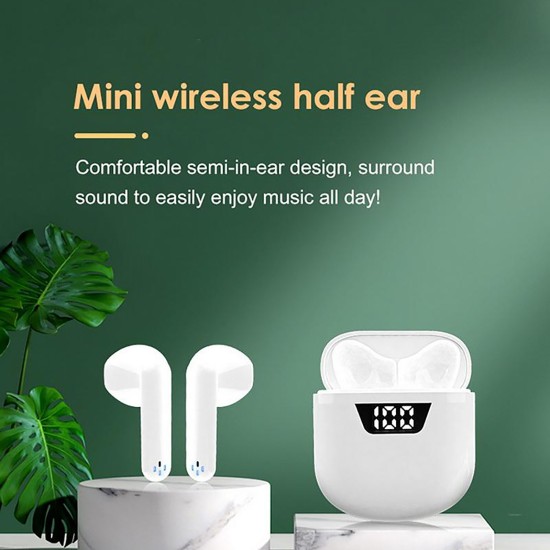 J55 Tws Wireless Bluetooth Headset Noise Reduction Music Earbuds Sports Earphone White