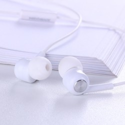 JOYROOM E102S Earphone Second Eneration Bloom Series Heavy Bass Metal Fashion Cool Music Earbuds with Mic - White