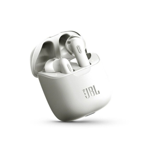 Jbl Tune 220 Tws Bluetooth V5.0 Wireless Headphones with Stereo Mic Charging Box Blue