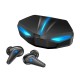 K33 Subwoofer Gaming Headset Bluetooth 5.0 Touch-control In-ear Music Earbuds with HD Microphone Black