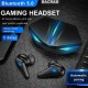 K33 Subwoofer Gaming Headset Bluetooth 5.0 Touch-control In-ear Music Earbuds with HD Microphone Black