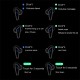 K33 Subwoofer Gaming Headset Bluetooth 5.0 Touch-control In-ear Music Earbuds with HD Microphone Black