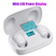 L12 HIFI Wireless Headset Bluetooth 5.0 Dual Sports Headphone 3D Stereo Portable Magnetic with Charging Case white