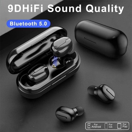 L13 Wireless  Headset Bluetooth-compatible 5.0 Sports Stereo Mini In-ear Headphones Touch Screen Ipx6 Waterproof Ergonomic Earphone Black