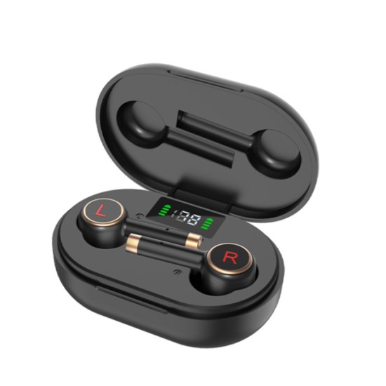 L2 Pro Bluetooth Headset Wireless Bluetooth 5.0 Sports Noise Reduction Earbuds with Charging Box black