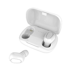 L21 True HIFI Wireless Bluetooth 5.0 Headset Sport Twins Headset 3D Stereo Portable Charging Box white