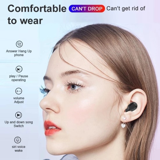 L21pro Wireless Bluetooth Headset Comfortable Sweatproof Earphones black