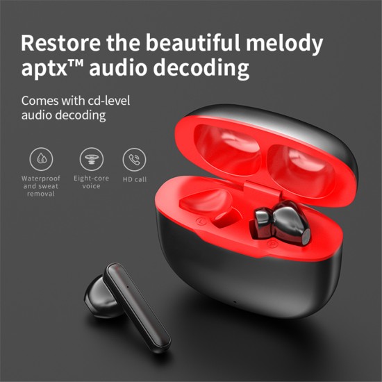 L33 Tws Bluetooth-compatible  Headset Sports Wireless Headphones Sport Earbuds Waterproof Noise Cancelling Music Headset Mini In-ear Gift Headset White