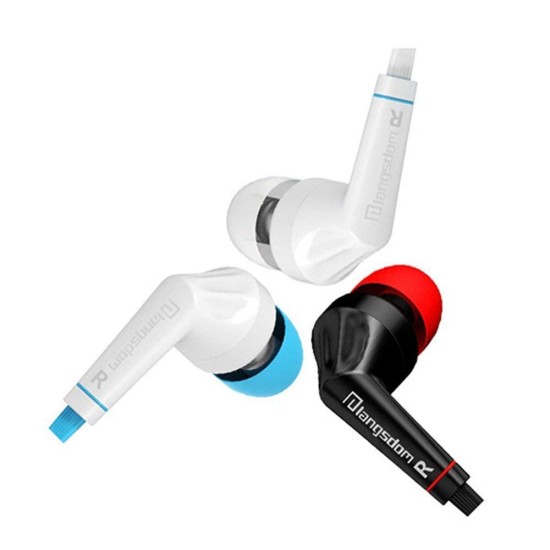 Langsdom JD88 Stereo In Ear Headset Earphone Handfree for Smartphone Blue