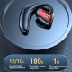 M-k8 Bluetooth Earphone Hanging Ear Type Unilateral Headsets Waterproof Music Earbuds Black Green