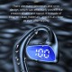 M-k8 Bluetooth Earphone Hanging Ear Type Unilateral Headsets Waterproof Music Earbuds Black