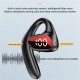 M-k8 Bluetooth Earphone Hanging Ear Type Unilateral Headsets Waterproof Music Earbuds Black