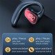 M-k8 Bluetooth Earphone Hanging Ear Type Unilateral Headsets Waterproof Music Earbuds Black Red