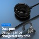 M-l8 Bluetooth Earphone with Charging Cabin Mini In-ear Business Sports Hanging Ear Headsets Black