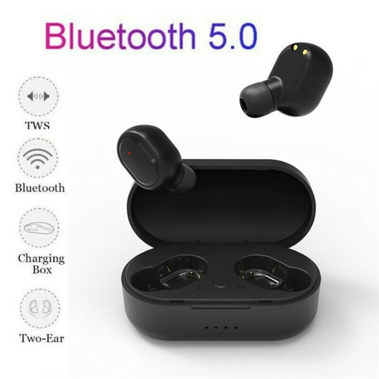 M1 Wireless Headphones Bluetooth 5.0 TWS Earphone Bluetooth Headset HiFi Running Mini Sports Earphone  White