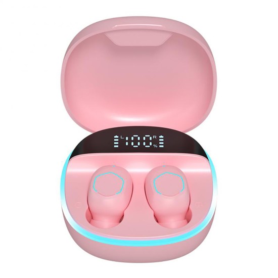 M13 Tws Wireless Bluetooth 5.4 Headset In-ear Binaural Stereo Music Earbuds Mini Sports Earphones Pink