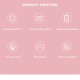 M13 Tws Wireless Bluetooth 5.4 Headset In-ear Binaural Stereo Music Earbuds Mini Sports Earphones Pink