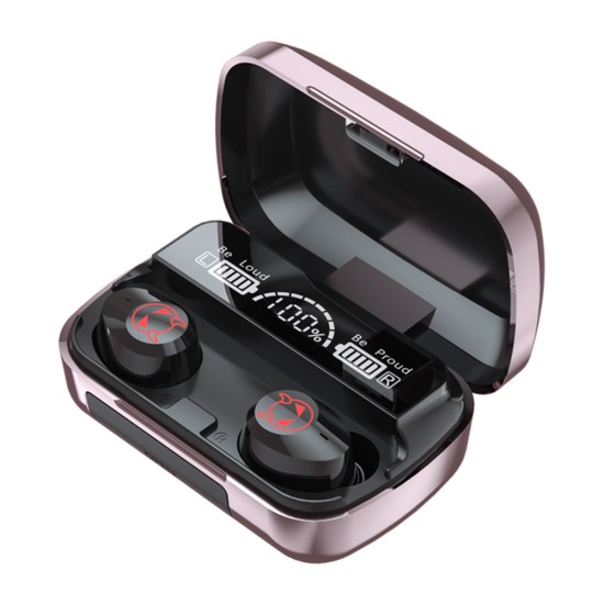 M23 Low-latency Tws In-ear Wireless  Headphones Bluetooth-compatible 5.1 Fingerprint Touch Sports Gaming Headset Ipx6 Waterproof Earphones Red