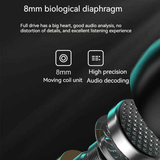 M25 Tws Wireless Headset Bluetooth 5.2 Touch Digital Display Binaural Noise Reduction Gaming Earphones Black