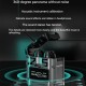 M25 Tws Wireless Headset Bluetooth 5.2 Touch Digital Display Binaural Noise Reduction Gaming Earphones Black