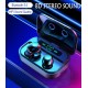 M7 LED Digital Display TWS Earphones Mini Stereo Headphones Bluetooth5.0 with 3600mAh Charging Case for Mobile Power Bank black