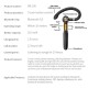 Me-100 Bluetooth  Headset Wireless Portable Stereo Hd Headset With Microphone Black orange