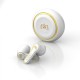 Mini Disc Wireless H3 Bluetooth-compatible  Earphones Touch Stereo Noise Cancelling Low-latency Headset Handsfree Headphones White Red