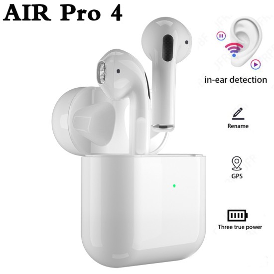 PRO 4 Bluetooth Earphone Wireless Bluetooth 5.0 Stereo in Ear Earbuds white