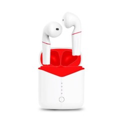 Pop-up Wireless Earphones P20 TWS Stereo Wireless Earbuds Earphone Bluetooth 5.0 Headphones Red