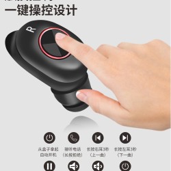 Portable Air8 i12 Wireless i7 Bluetooth Headset i9stws5.0 In-ear Earphone Bilateral Stereo Headphone black