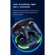 Pro 80 Tws Wireless Bluetooth Headset with Microphone Led Display Ipx4 Waterproof Sports Earphone Black