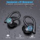 Q25 Pro Wireless Earphones Bluetooth Stereo Bass Earbuds Ear Hook Noise Cancelling Sports Gaming Headsets Pink